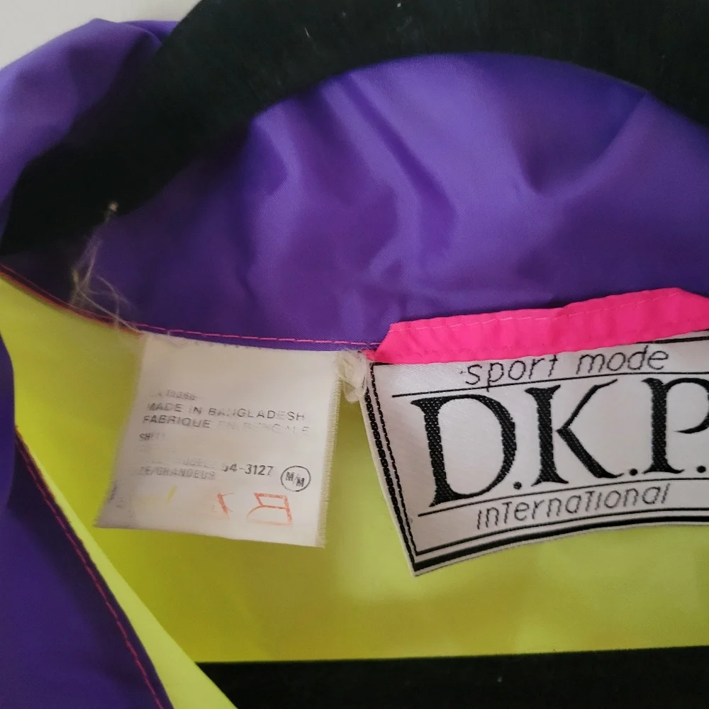 Vintage 90s Neon Windbreaker Lightweight Jacket - Picture 7 of 7